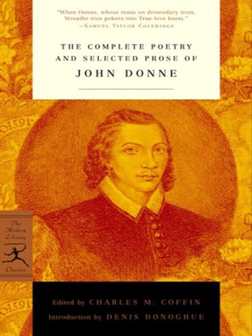Title details for The Complete Poetry & Selected Prose of John Donne by John Donne - Available